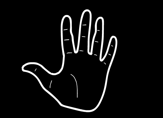 hand saying hello
